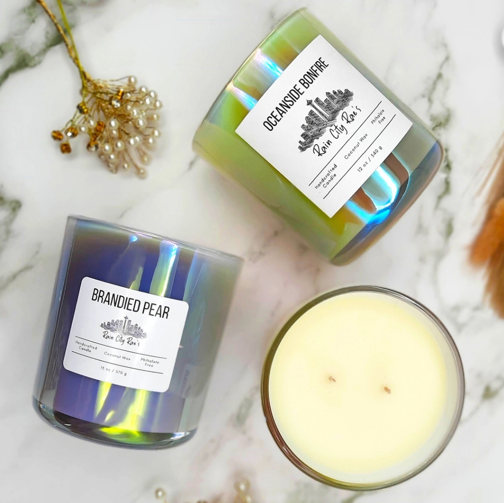 Brandied Pear Coconut Wax Candle ~ Vegan Natural Handmade ~ Luxury Home Decor